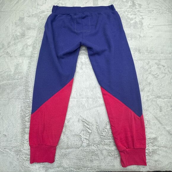 Aviator Nation Sweatpants Womens Medium Pink Colorblock Fleece Lined Jogger Leg - Picture 10 of 11